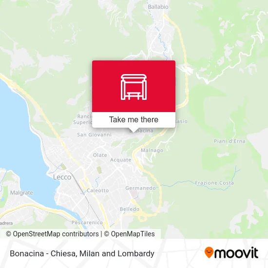 Bonacina - Church map