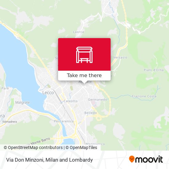 Via Don Minzoni map