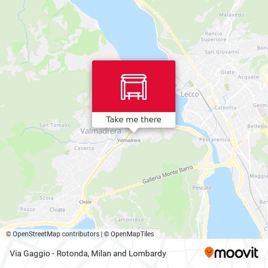 Via Gaggio - Rotonda map