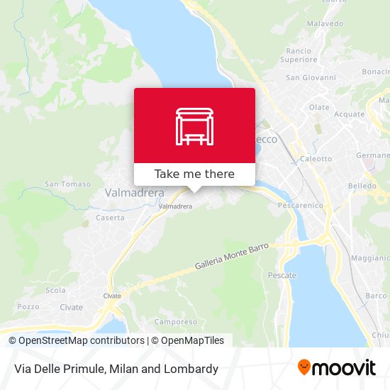 Via Delle Primule map