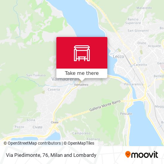 Via Piedimonte, 76 map