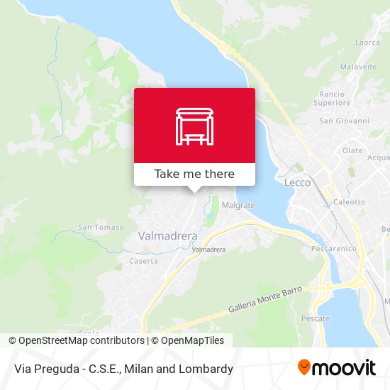 Via Preguda - C.S.E. map