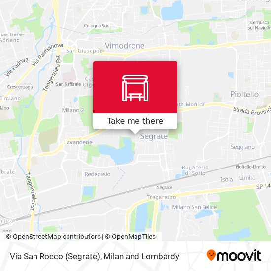 Via San Rocco (Segrate) map