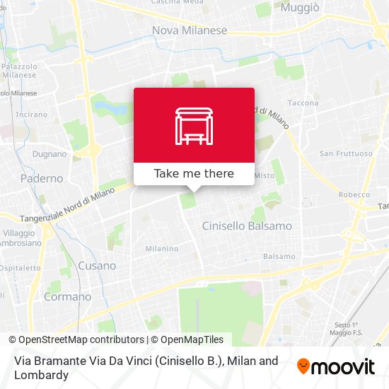 Via Bramante Via Da Vinci (Cinisello B.) map