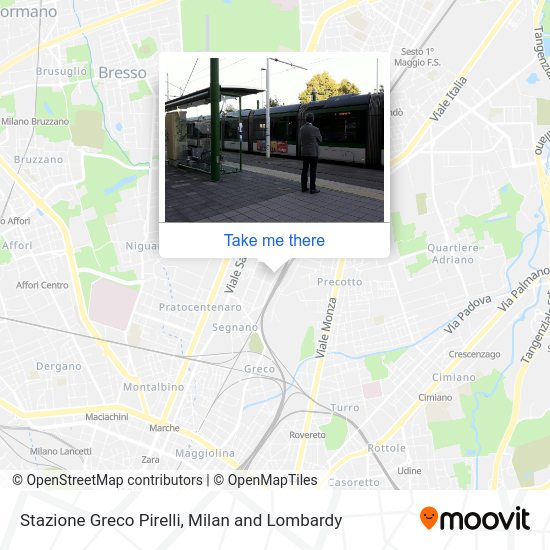 Stazione Greco Pirelli map