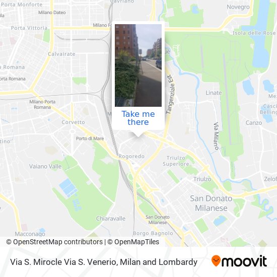 Via S. Mirocle Via S. Venerio map