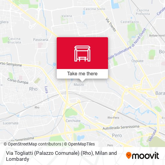 Via Togliatti (Palazzo Comunale) (Rho) map