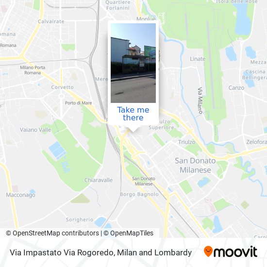 Via Impastato Via Rogoredo map
