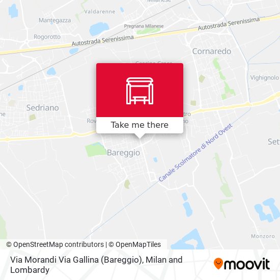 Via Morandi Via Gallina (Bareggio) map