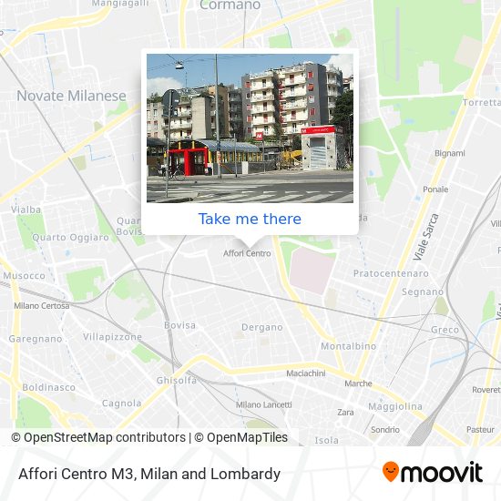 Affori Centro M3 map