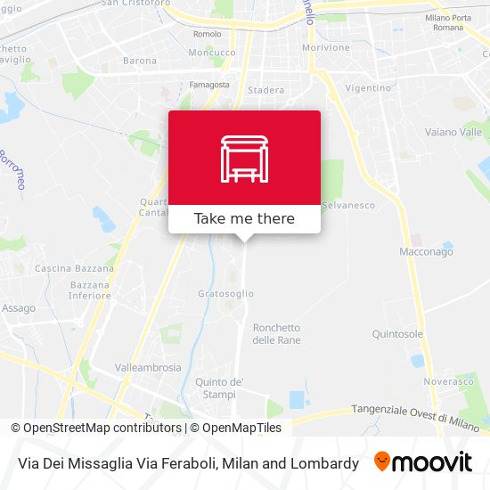 Via Dei Missaglia Via Feraboli map