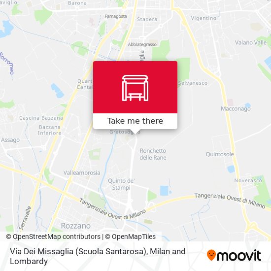 Via Dei Missaglia (Scuola Santarosa) map