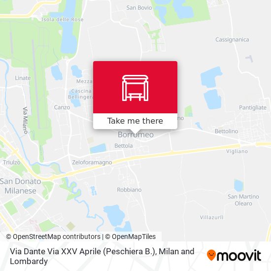 Via Dante Via XXV Aprile (Peschiera B.) map