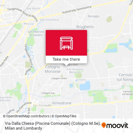 Via Dalla Chiesa (Piscina Comunale) (Cologno M.Se) map