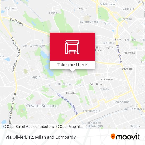 Via Olivieri, 12 map