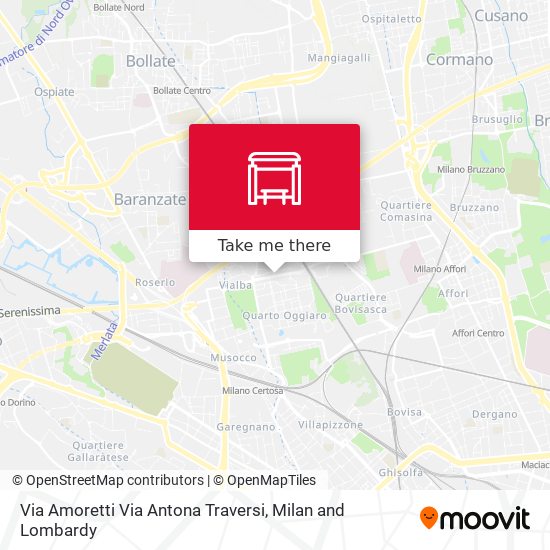 Via Amoretti Via Antona Traversi map
