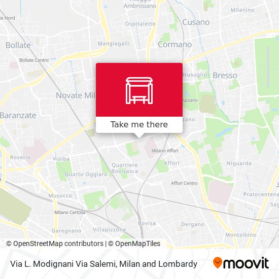 Via L. Modignani Via Salemi map
