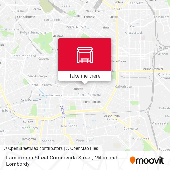 Lamarmora Street Commenda Street map