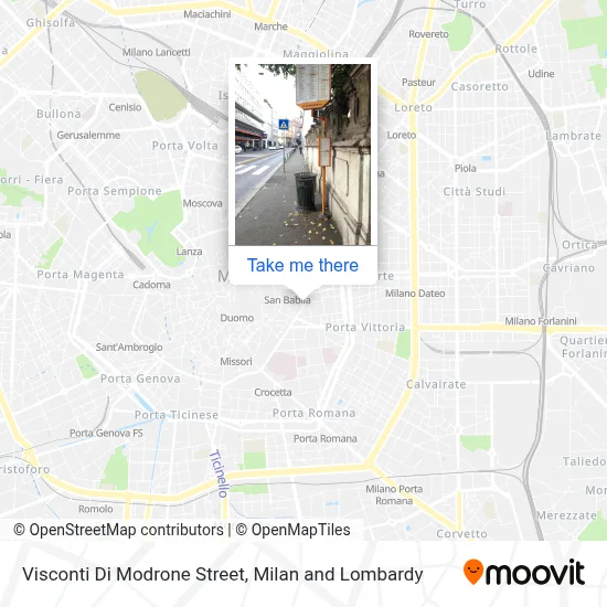 Visconti Di Modrone Street map