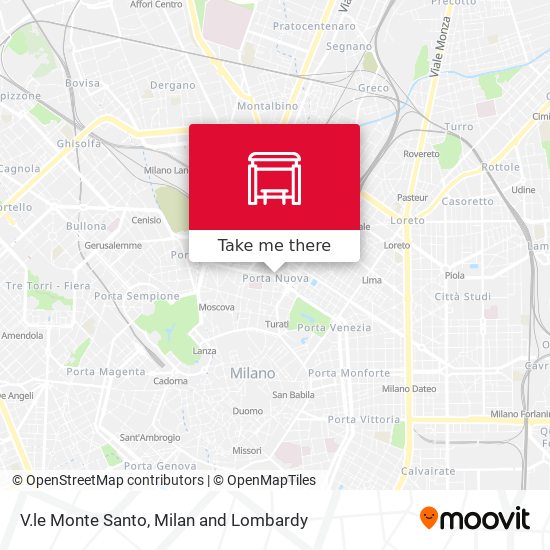 V.le Monte Santo map