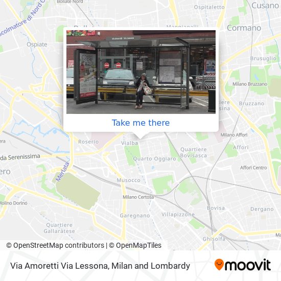 Via Amoretti Via Lessona map