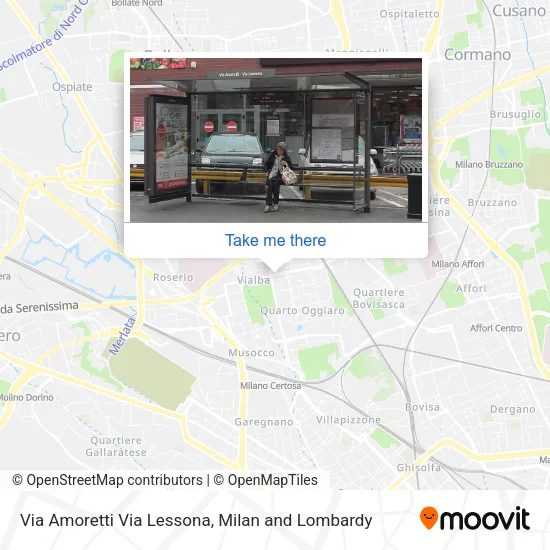 Via Amoretti Via Lessona map