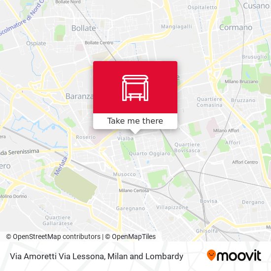 Via Amoretti Via Lessona map