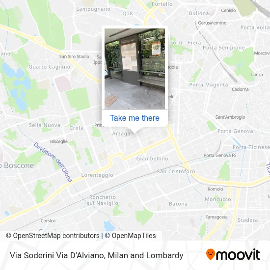 Via Soderini Via D'Alviano map