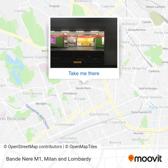 Bande Nere M1 map