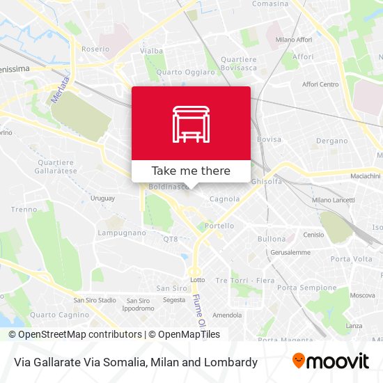 Via Gallarate Via Somalia map
