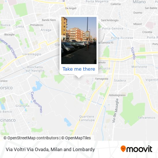 Via Voltri Via Ovada map