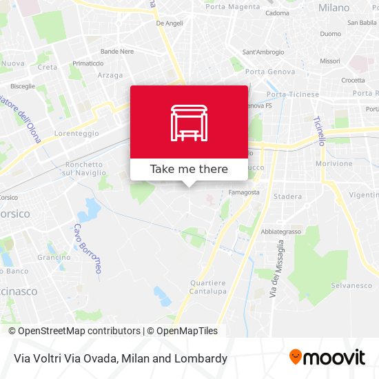 Via Voltri Via Ovada map