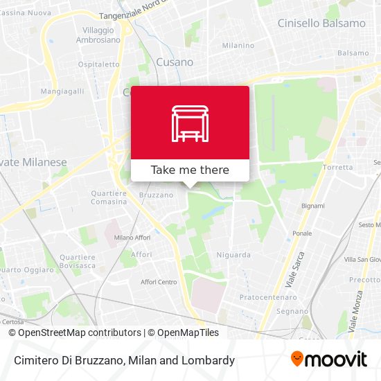 Cimitero Di Bruzzano map