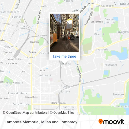 Lambrate Memorial map