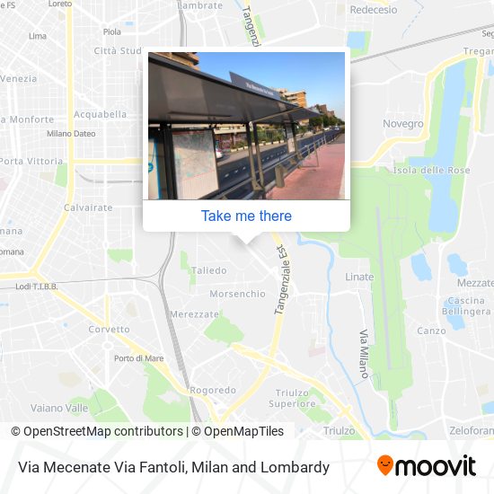 Via Mecenate Via Fantoli map