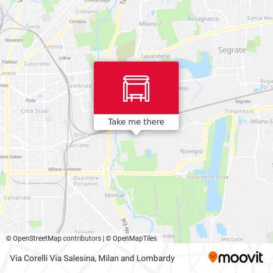 Via Corelli Via Salesina map