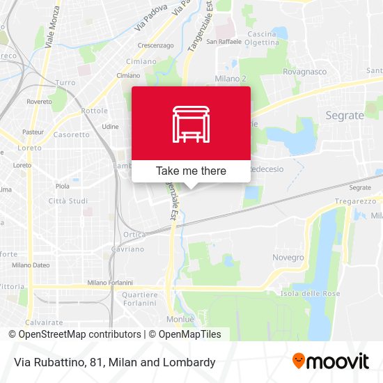Via Rubattino, 81 map