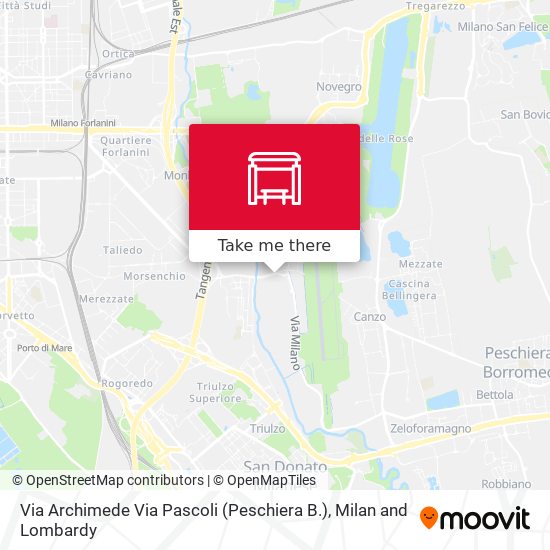 Via Archimede Via Pascoli (Peschiera B.) map