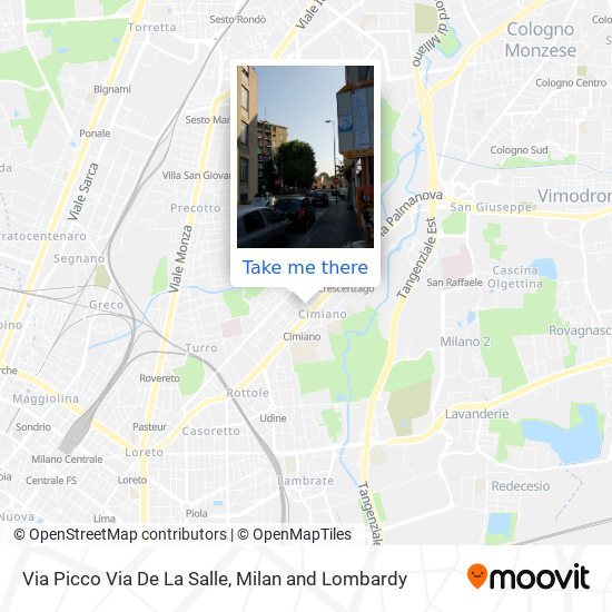 Via Picco Via De La Salle map