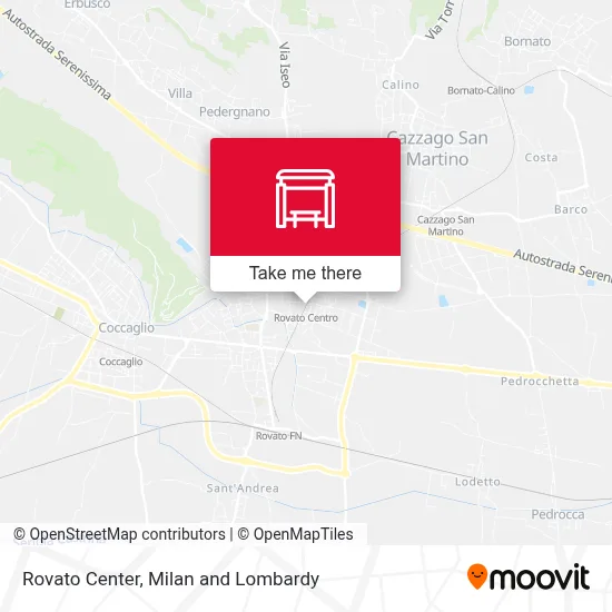 Rovato Center map