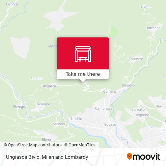 Ungiasca Bivio map