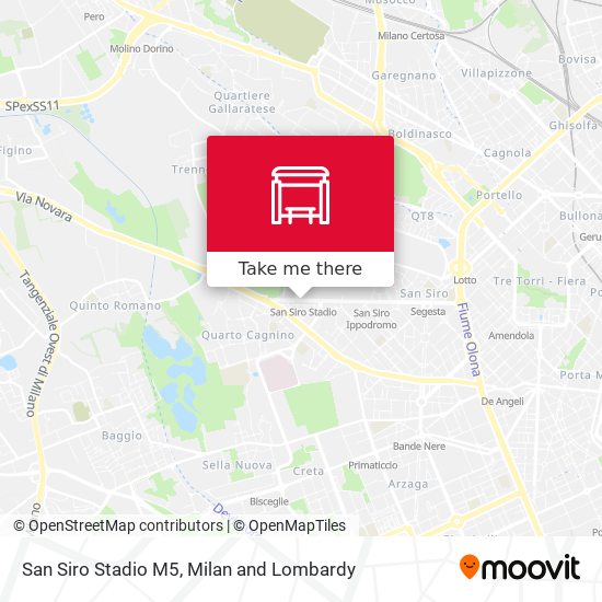 San Siro Stadio M5 map