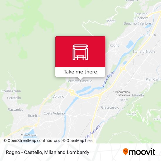 Rogno - Castello map