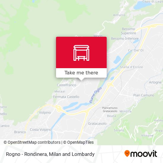Rogno - Rondinera map