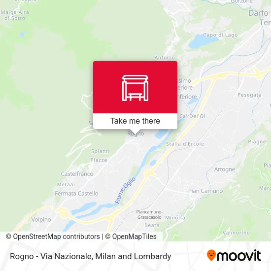 Rogno - National Street map