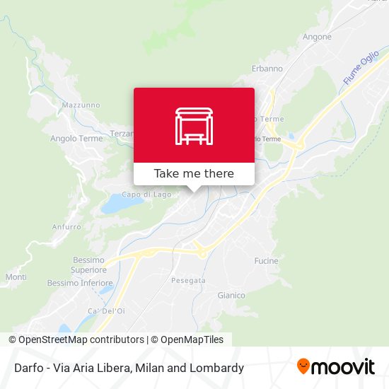 Darfo - Via Aria Libera map