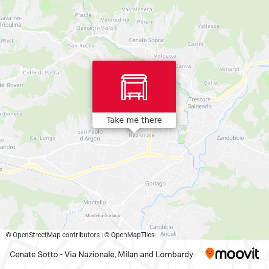 Cenate Sotto - Via Nazionale map