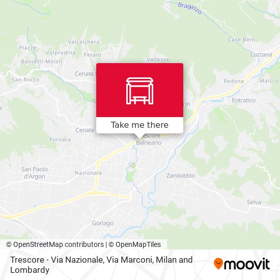 Trescore - Via Nazionale, Via Marconi map