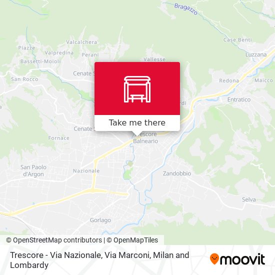 Trescore - Via Nazionale, Via Marconi map