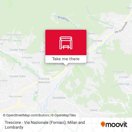 Trescore - Via Nazionale (Fornaci) map